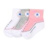 CONVERSE Zokni 'INFANT'  szürke / rózsaszín / fehér-hu