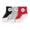 CONVERSE Zokni 'Infant'  szürke melír / piros / fekete / fehér-hu