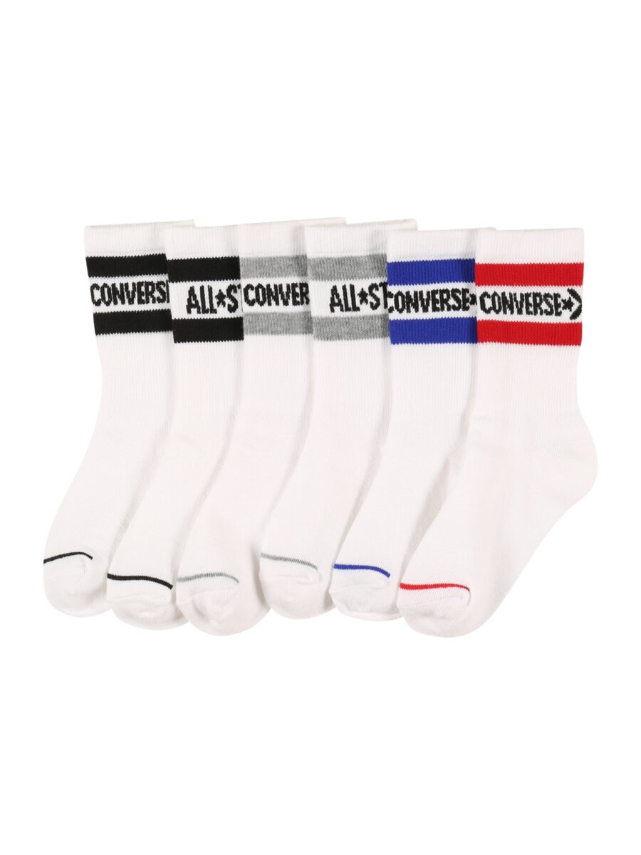 CONVERSE Zokni 'WORDMARK'  kék / szürke / fekete / fehér-hu