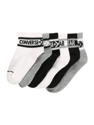CONVERSE Zokni 'WORDMARK'  szürke melír / fekete / fehér-hu