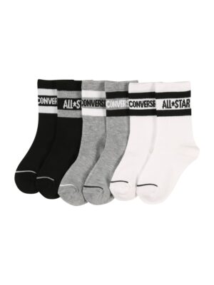 CONVERSE Zokni 'Wordmark'  szürke melír / fekete / fehér-hu