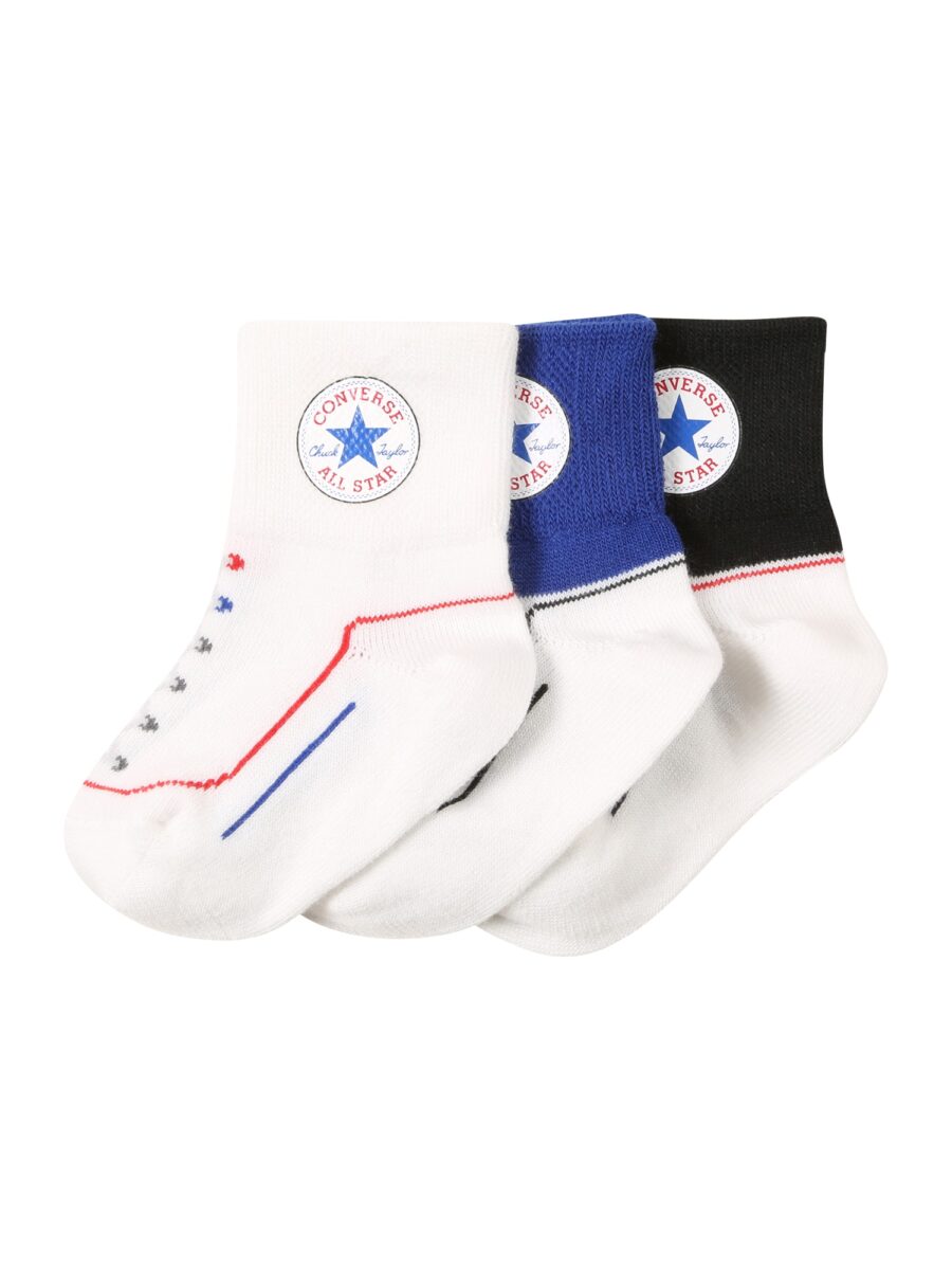 CONVERSE Zokni  kék / dinnye / fekete / piszkosfehér-hu