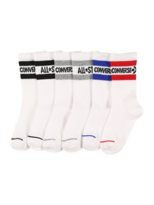 CONVERSE Zokni  kék / szürke / piros / fehér-hu