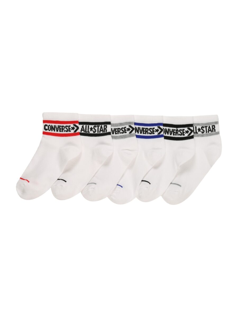 CONVERSE Zokni  kék / szürke / piros / fekete / fehér-hu
