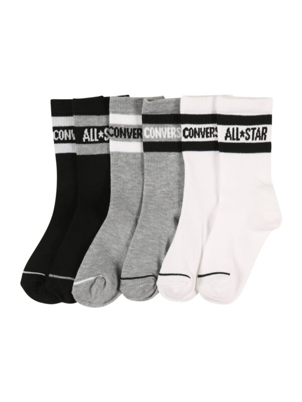 CONVERSE Zokni  szürke / fekete / fehér-hu