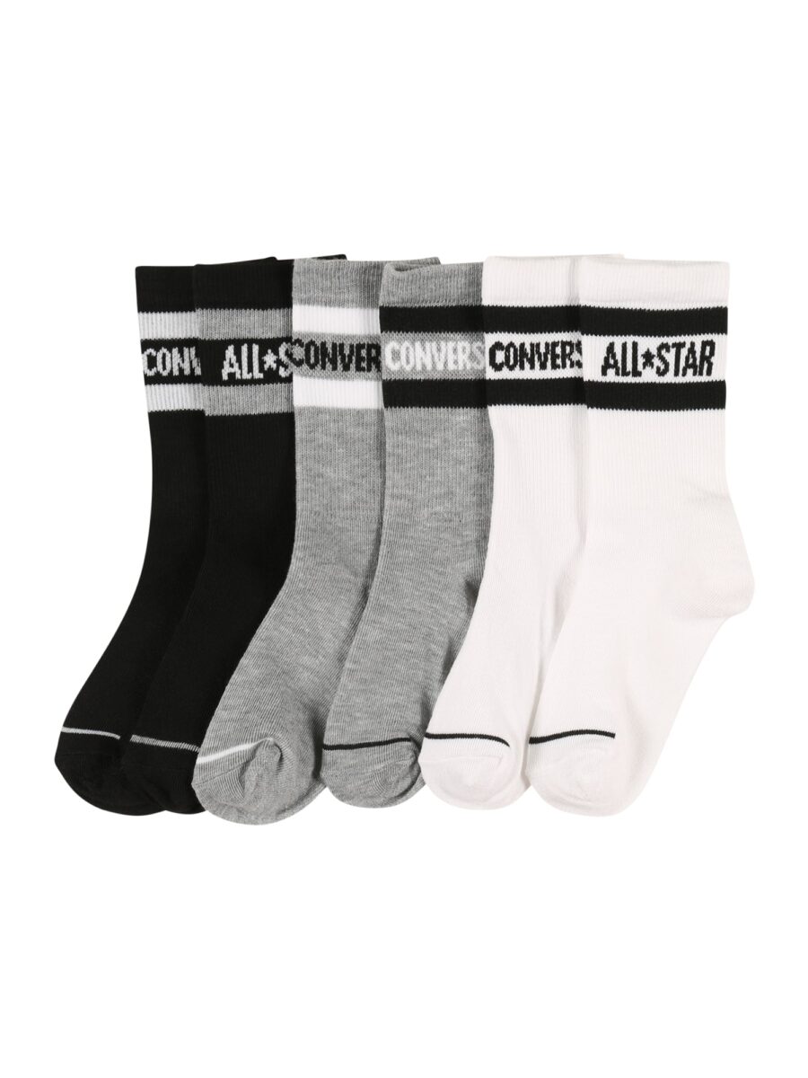 CONVERSE Zokni  szürke / fekete / fehér-hu