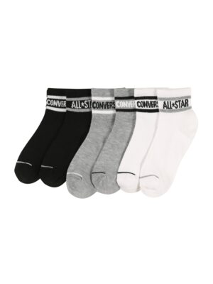 CONVERSE Zokni  szürke melír / fekete / fehér-hu