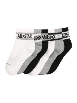 CONVERSE Zokni  szürke melír / fekete / fehér-hu