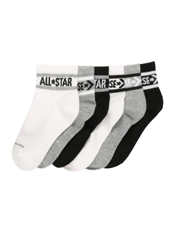 CONVERSE Zokni  szürke melír / fekete / fehér-hu