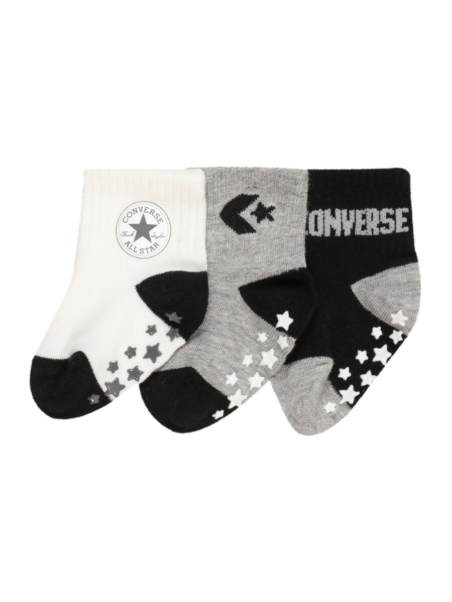 CONVERSE Zokni  szürke melír / fekete / fehér-hu