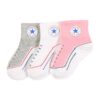 CONVERSE Zokni  szürke / rózsaszín / fehér-hu