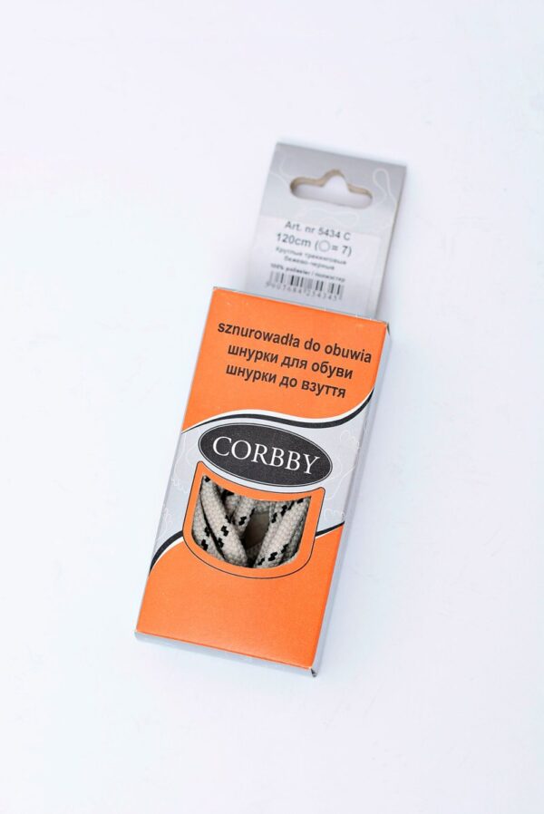 CORBBY Trekkingowe Sznurowadła Beżowe
