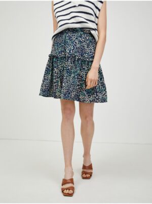 Cabbage-blue floral skirt VERO MODA Hannah - Ladies