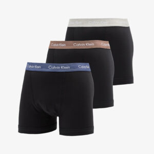 Calvin Klein Cotton Stretch Trunk 3-Pack Black S-alacsony-ár