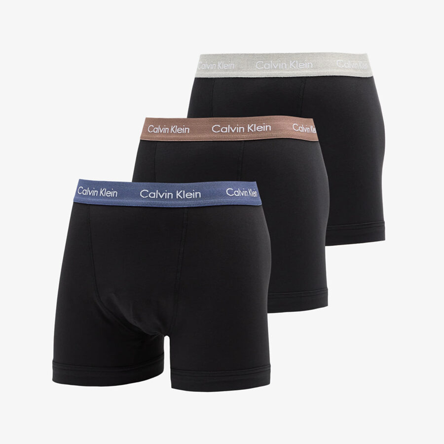 Calvin Klein Cotton Stretch Trunk 3-Pack Black S-alacsony-ár