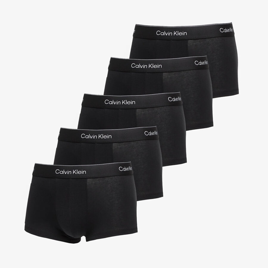 Calvin Klein Icon Cotton Stretch Low Rise Trunk 5-Pack Black L-alacsony-ár
