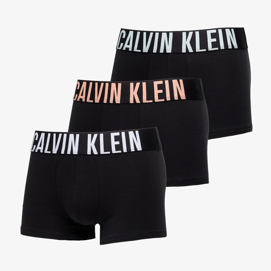 Calvin Klein Intense Power Cotton Stretch Trunk 3-Pack Black S-alacsony-ár