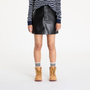Calvin Klein Jeans Faux Leather A-Line Skirt Black S-alacsony-ár