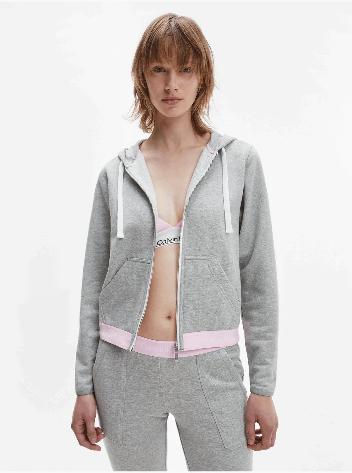 Calvin Klein Jeans Grey Womens Sweatshirt - Ladies