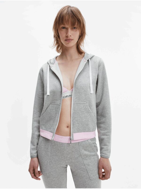 Calvin Klein Jeans Grey Womens Sweatshirt - Ladies