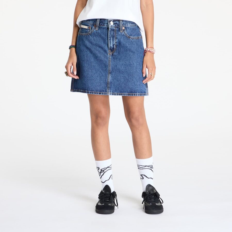 Calvin Klein Jeans Hero High Rise Mini Skirt Blue XS/27-alacsony-ár