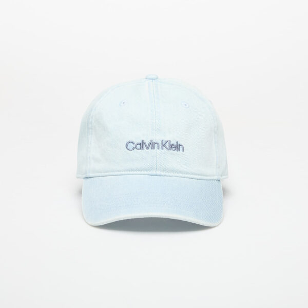 Calvin Klein Jeans Logo Embroidery Cap Light Wash Denim Universal-alacsony-ár