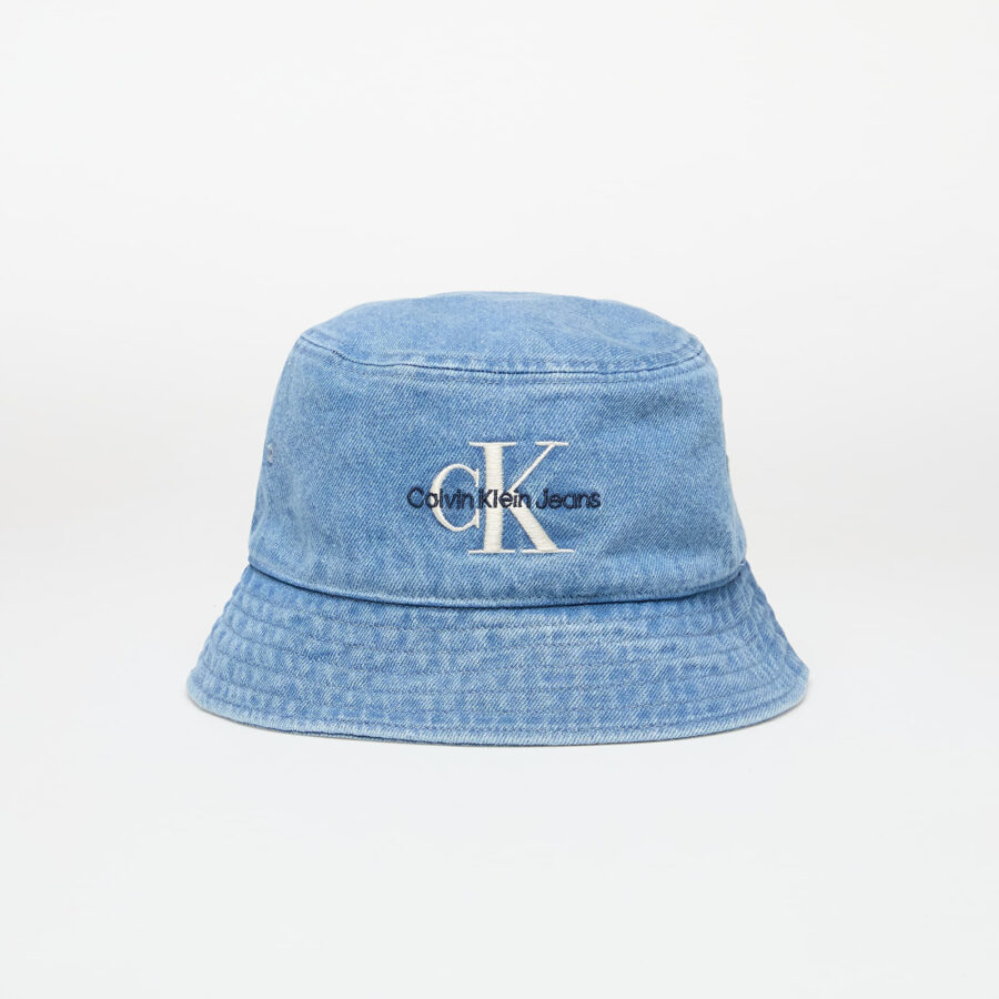 Calvin Klein Jeans Mono Logo Denim Bucket Hat Blue Universal-alacsony-ár