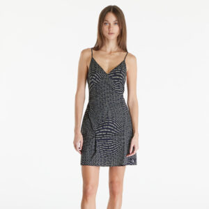 Calvin Klein Jeans Nylon Sleeveless Dress Black S-alacsony-ár