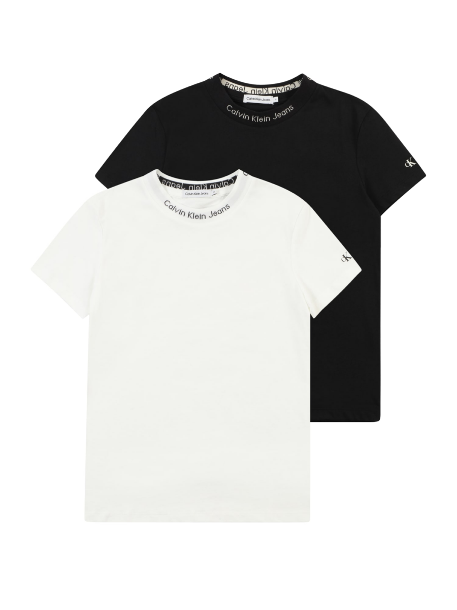 Calvin Klein Jeans Póló 'Instarsia'  szürke / fekete / fehér-Ár