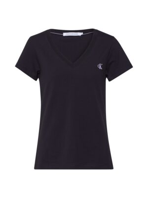Calvin Klein Jeans Póló  fekete / fehér