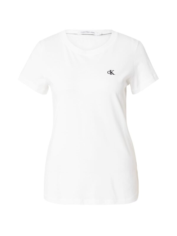 Calvin Klein Jeans Póló  fekete / fehér