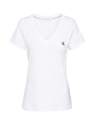 Calvin Klein Jeans Póló  fekete / fehér
