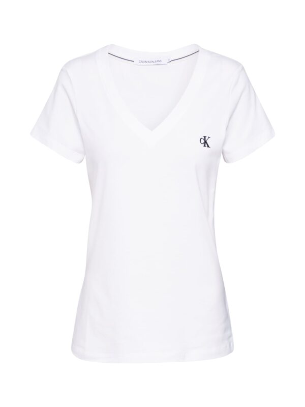 Calvin Klein Jeans Póló  fekete / fehér