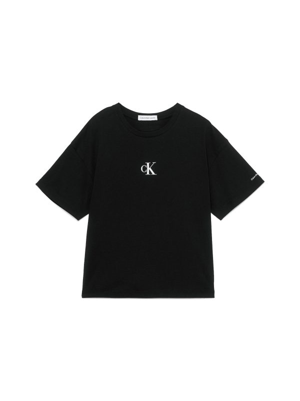 Calvin Klein Jeans Póló  fekete / fehér-Ár