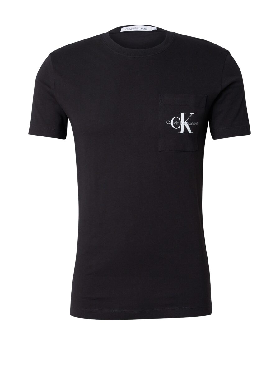 Calvin Klein Jeans Póló  fekete / fehér-hu