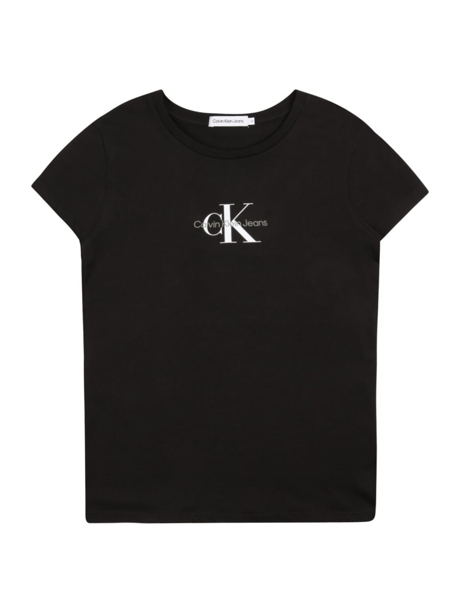 Calvin Klein Jeans Póló  fekete / fehér-hu
