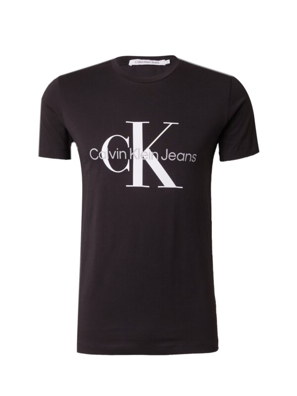 Calvin Klein Jeans Póló  fekete / fehér-hu