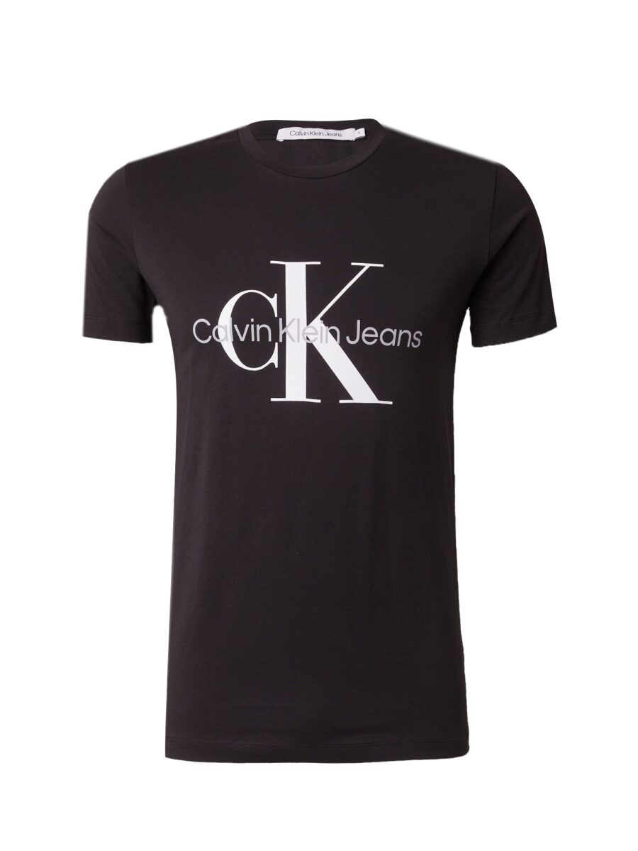 Calvin Klein Jeans Póló  fekete / fehér-hu