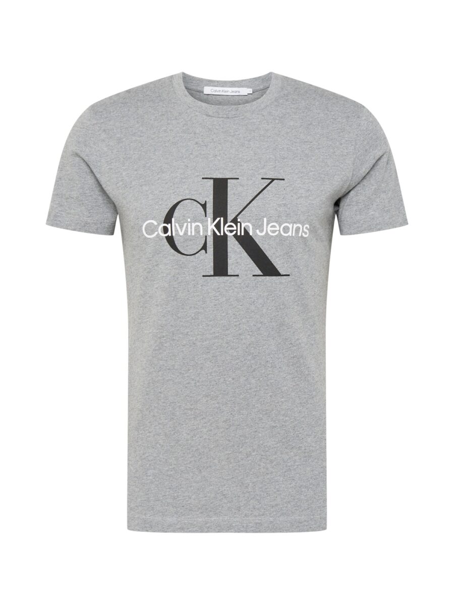 Calvin Klein Jeans Póló  szürke melír / fekete / fehér-hu