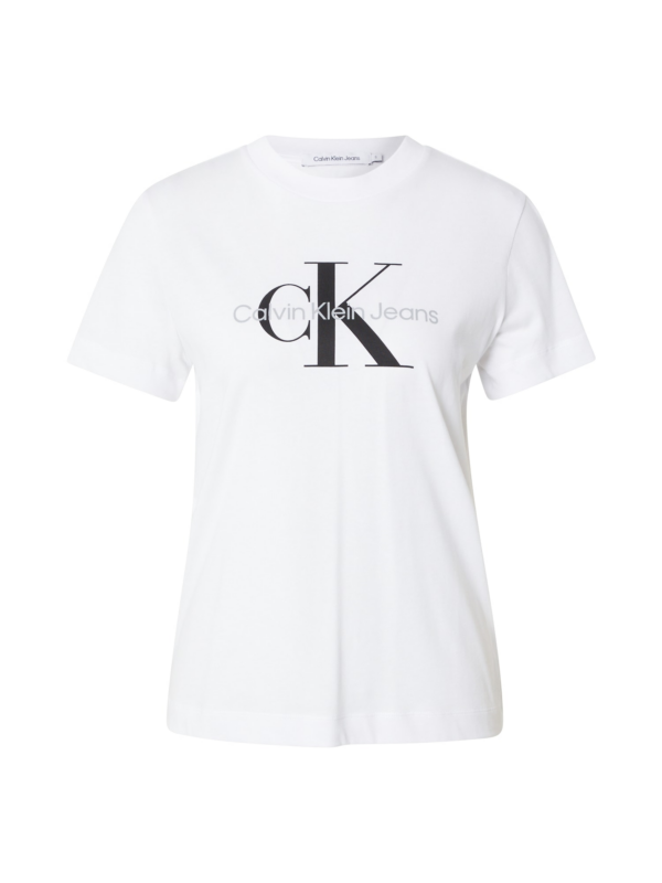 Calvin Klein Jeans Póló  világosszürke / fekete / piszkosfehér-Hungary