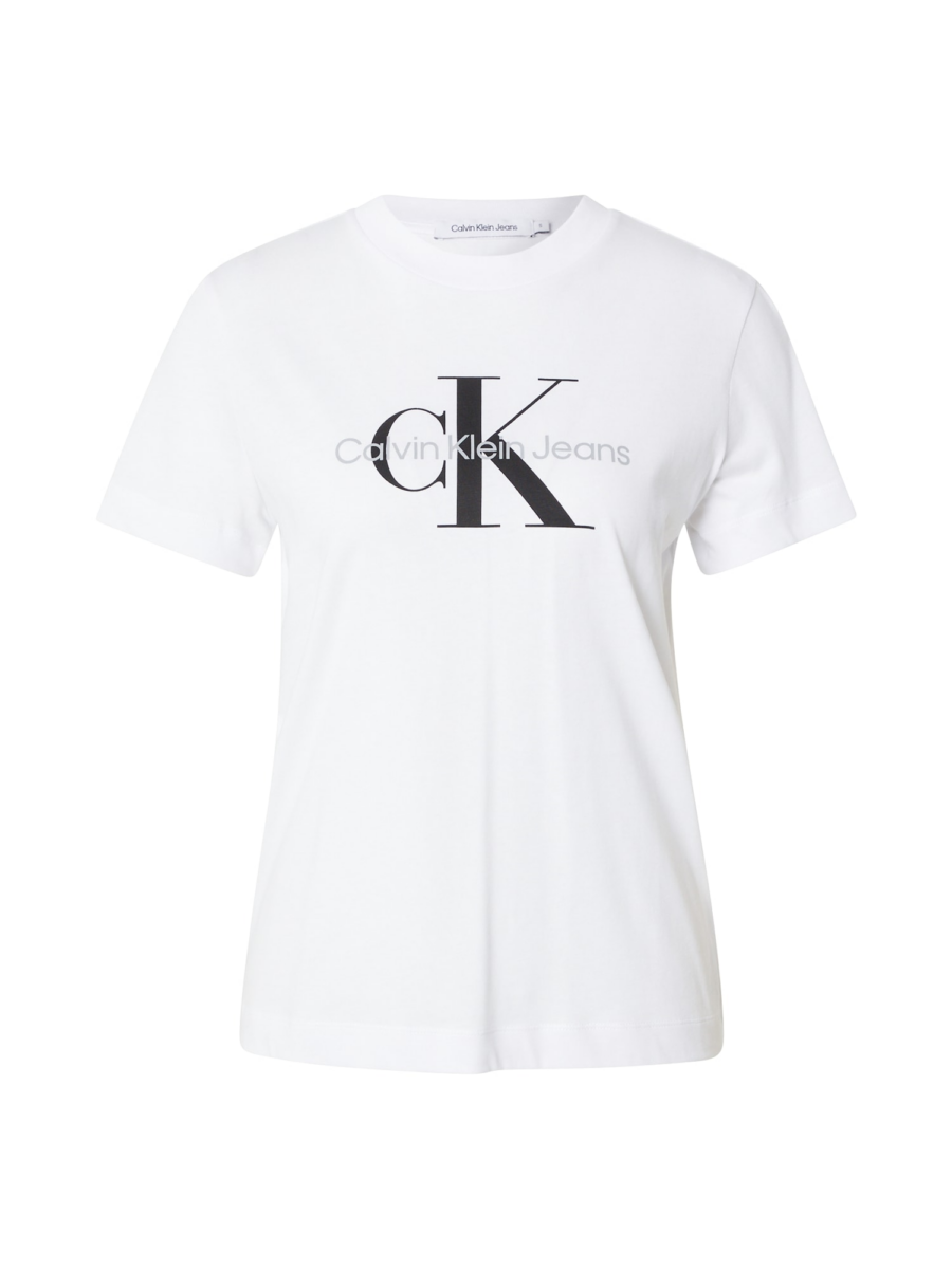 Calvin Klein Jeans Póló  világosszürke / fekete / piszkosfehér-Hungary