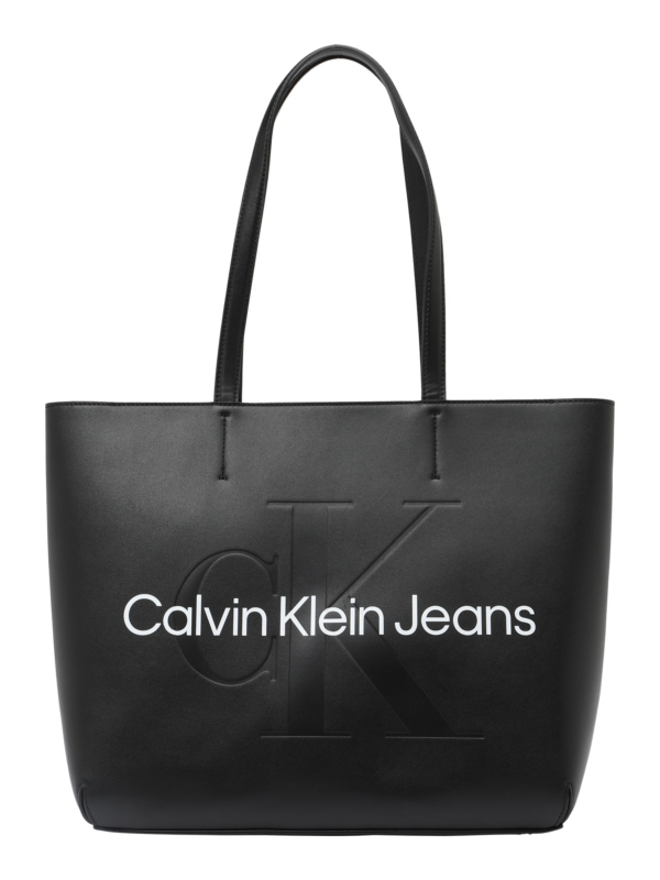 Calvin Klein Jeans Shopper táska  fekete / fehér-Hungary