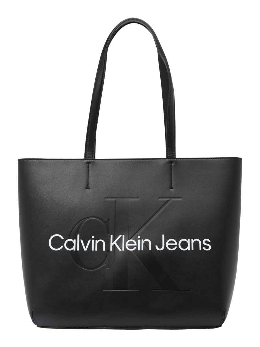 Calvin Klein Jeans Shopper táska  fekete / fehér-Hungary