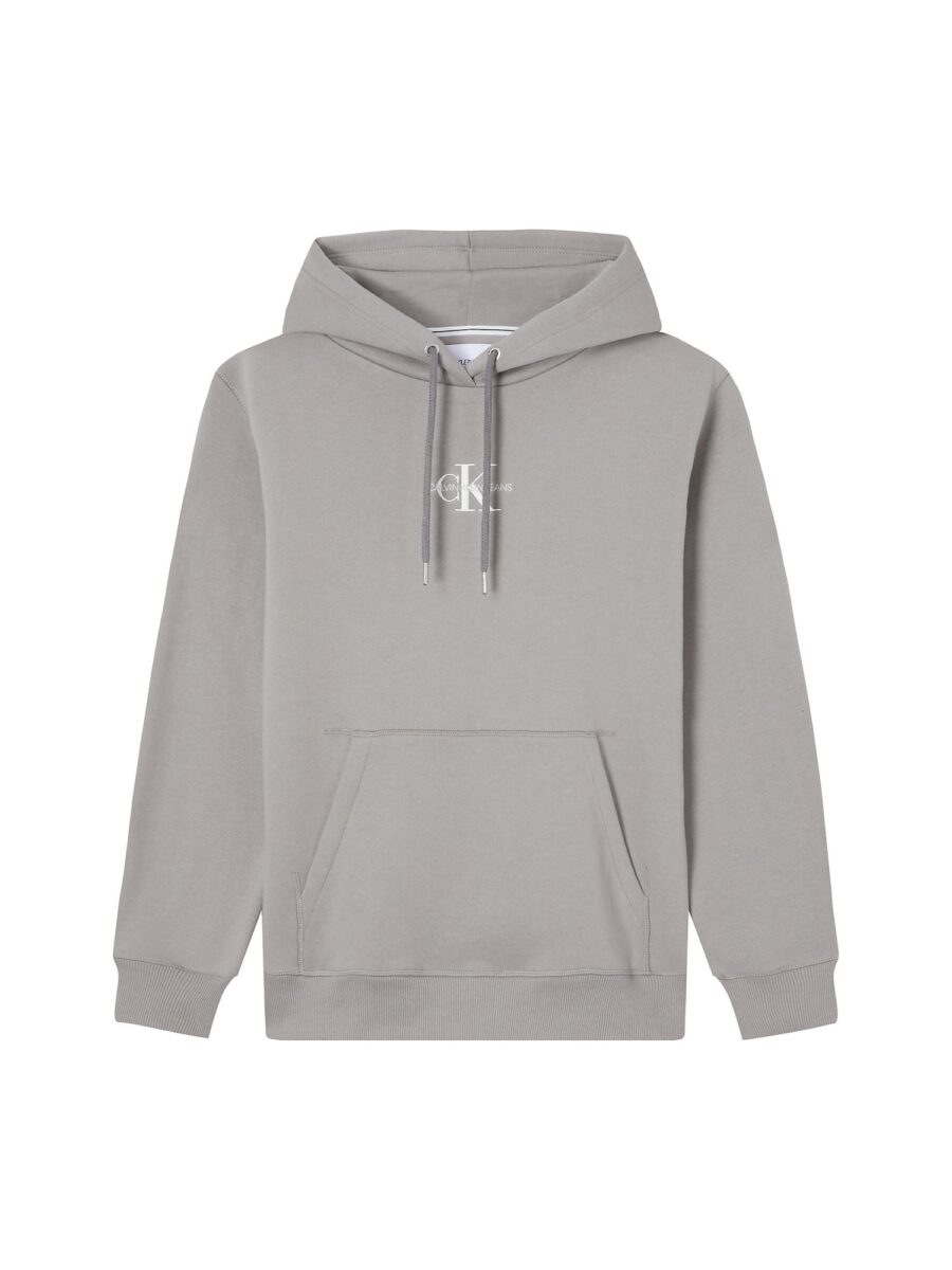 Calvin Klein Jeans Tréning póló  világosszürke / fehér-hu