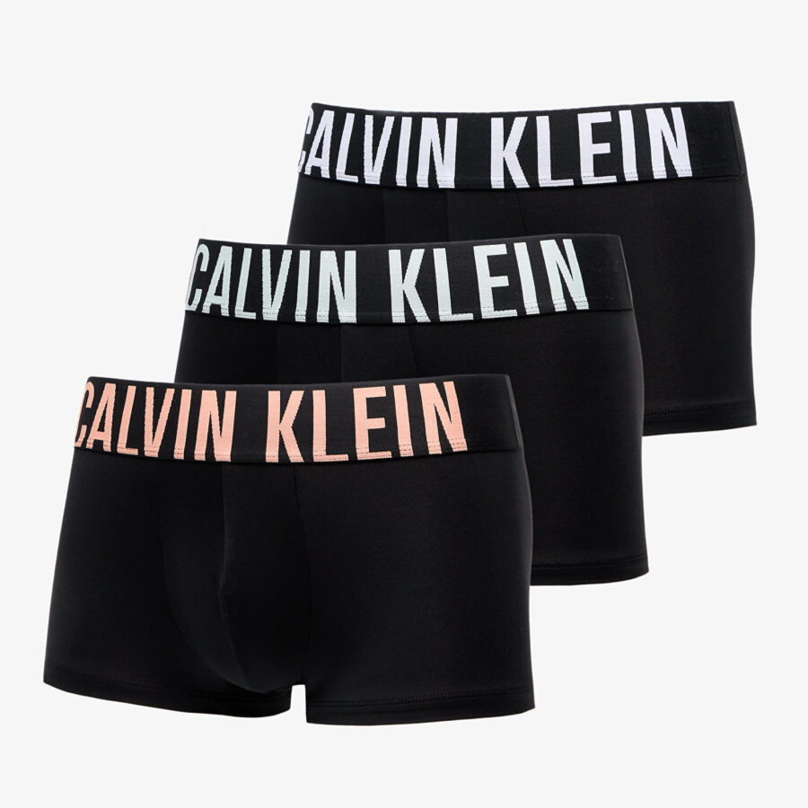 Calvin Klein Low Rise Microfiber Stretch Trunk 3-Pack Black S-alacsony-ár