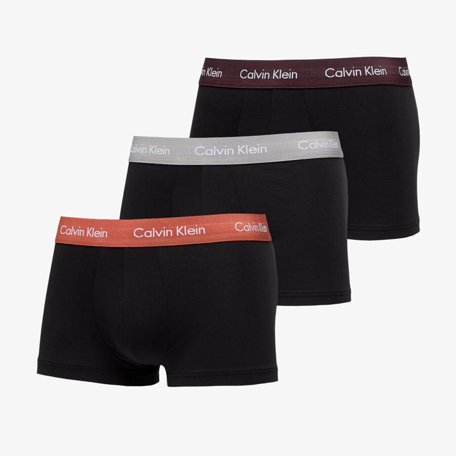 Calvin Klein Low Rise Trunk 3-Pack Black S-alacsony-ár