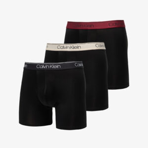 Calvin Klein Microfiber Stretch Boxer Brief 3-Pack Black S-alacsony-ár