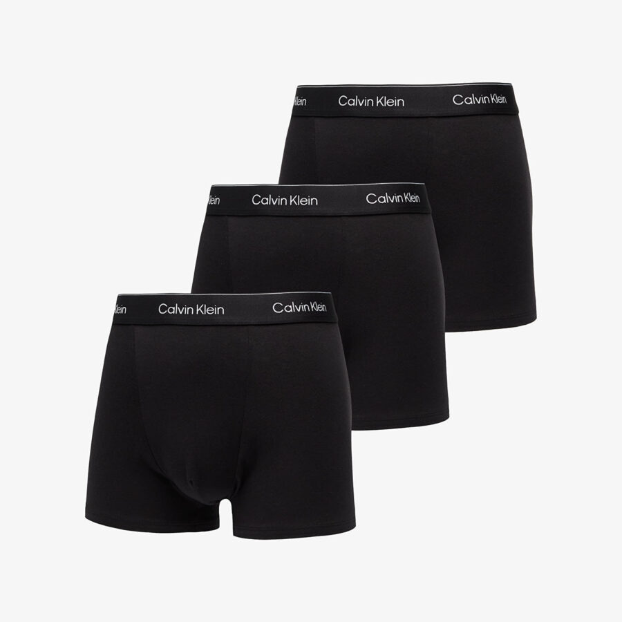 Calvin Klein Relaxed Fit Cotton Stretch Trunk 3-Pack Black S-alacsony-ár