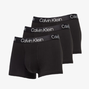 Calvin Klein Structure Cotton Trunk 3-Pack Black M-alacsony-ár