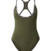 Calvin Klein Swimwear Fürdőruhák  khaki / fekete / fehér-Hungary